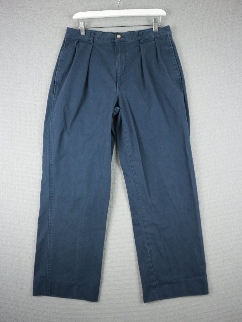 Polo Ralph Lauren Wide Cut Mens Straight Trouser Pants Cotton 33W Vintage 90s